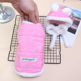Pet Clothing Two Legged Clothes Odd Pet Thickened Warm cream suit yellow XXL