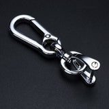 Dazzling Metal Keychain Figure 8 Buckle Horse hoof buckle: silver