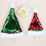 Pet Sequin Hat Scarf Set Odd pet Christmas Sequin Set Large