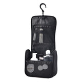 Hanging Toiletry Bag Polyester Travel Storage Organizer HB8012-1 black wash bag About 16x19x6cm