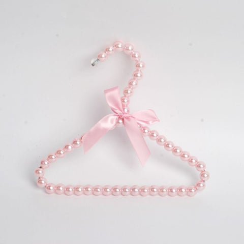 Pet Clothes Hanger CAYJ Pearl Bowknot Pink 1 hanger