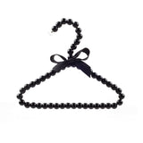 Pet Clothes Hanger CAYJ Pearl Bowknot Black 1 hanger In Australia - Darrahopens