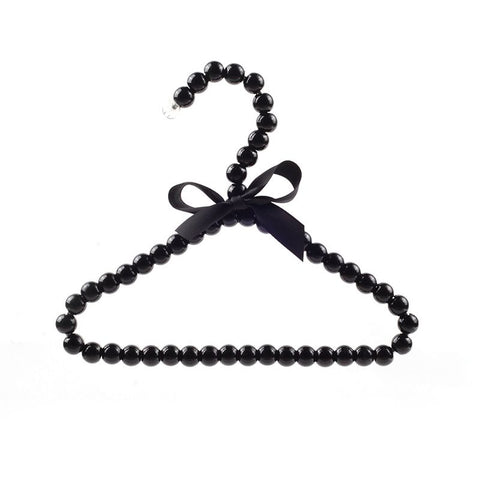 Pet Clothes Hanger CAYJ Pearl Bowknot Black 1 hanger In Australia - Darrahopens