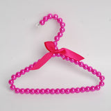 Pet Clothes Hanger CAYJ Pearl Bowknot Rose Red 1 hanger