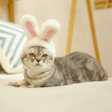 Pet Rabbit Ear Hat Huanya Polyester Cute Pet free size pink (size adjustable)