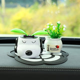 Tang Yi Solar Car Decoration Sunflower Puppy sunflower + white auspicious fruit + camellia pad In Australia - Darrahopens