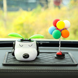 Tang Yi Solar Car Decoration Sunflower Puppy sunflower + colorful balloon + medium Diamond pad In Australia - Darrahopens