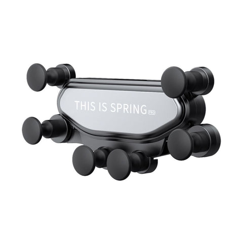Car Phone Holder THIS IS SPRING Gravity Air Vent [KM20 three generation silent bracket] moonlight silver