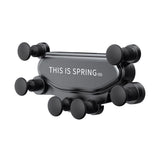 Car Phone Holder THIS IS SPRING Gravity Air Vent [KM20 three generation silent bracket] moonlight silver
