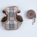 Happy Dog Harness Vest Adjustable Leash Set Polyester Pink S:0.08kg In Australia - Darrahopens