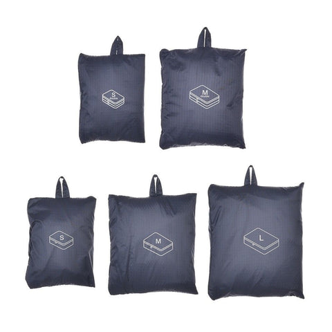 Travel Storage Hanging Bag Polyester Home BS8004 navy blue (Double layer) SM two-piece set In Australia - Darrahopens