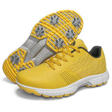 THESTRON Men Golf Shoes Waterproof Casual Yellow 11 In Australia - Darrahopens