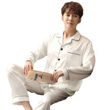 Plus Size Polyester Long Sleeve Sleepwear Trousers... 1290 black Men's XL In Australia - Darrahopens