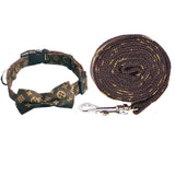 Hapi Dog Collar with Bow and Leash for Small Dogs Old flower collar + bow + traction rope S (neck circumference 22~32cm)