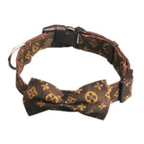 Hapi Dog Collar with Bow and Leash for Small Dogs Presbyopia collar + bow M (neck circumference 30~42cm) In Australia - Darrahopens