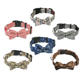 Hapi Dog Collar with Bow and Leash for Small Dogs Khaki collar + bow M (neck circumference 30~42cm)