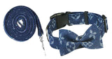 Hapi Dog Collar with Bow and Leash for Small Dogs Cowboy collar + bow + traction rope L (neck circumference 36~52cm)