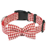 Hapi Dog Collar with Bow and Leash for Small Dogs Khaki collar + bow L (neck circumference 36~52cm)