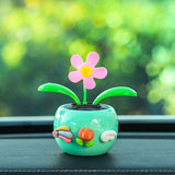 Tang Yi Solar Car Decoration Sunflower Upgraded Sunflower Green