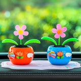Tang Yi Solar Car Decoration Sunflower Upgraded Sunflower Grapefruit Red Blue Pink Pad In Australia - Darrahopens