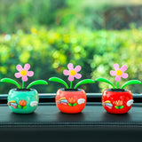 Tang Yi Solar Car Decoration Sunflower Upgraded sunflower [green grapefruit red]]