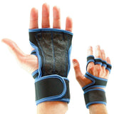 Leather Silicone Wrist Bracer for Weightlifting Climbing Pink-S