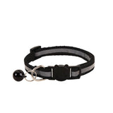 Cat Collar Pei Pet Reflective Safety Buckle Polyester Red Width 1.0CM size 19-32 can be adjusted