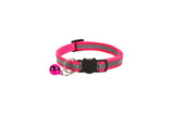 Cat Collar Pei Pet Reflective Safety Buckle Polyester Rose Red Width 1.0CM size 19-32 can be adjusted In Australia - Darrahopens