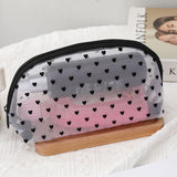 Portable Makeup Bag Large Capacity Travel Cosmetic white semicircle In Australia - Darrahopens