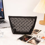 Portable Makeup Bag Large Capacity Travel Cosmetic Black Medium Triangle In Australia - Darrahopens