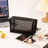 Portable Makeup Bag Large Capacity Travel Cosmetic Black Octagonal Medium In Australia - Darrahopens