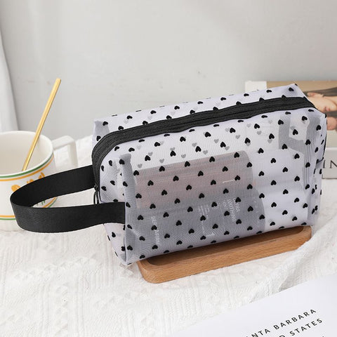 Portable Makeup Bag Large Capacity Travel Cosmetic white octagonal portable In Australia - Darrahopens