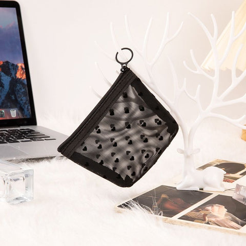 Portable Makeup Bag Large Capacity Travel Cosmetic Black Mini small size In Australia - Darrahopens