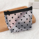 Portable Makeup Bag Large Capacity Travel Cosmetic White Mini small size