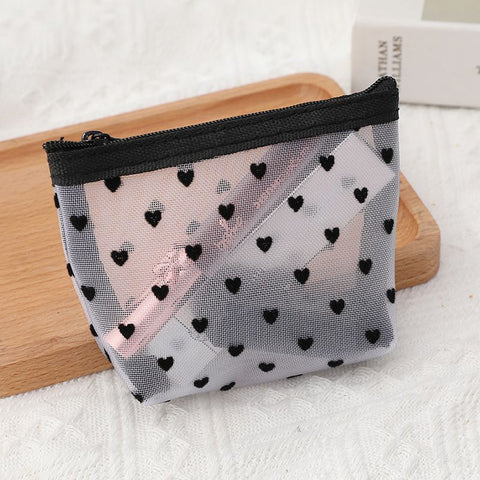 Portable Makeup Bag Large Capacity Travel Cosmetic White Mini small size
