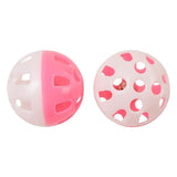 Cat Toy Plastic Bell Ball 2 Color Red