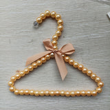 Pet Clothes Hanger CAYJ Pearl Bowknot New-Gold 1 hanger In Australia - Darrahopens