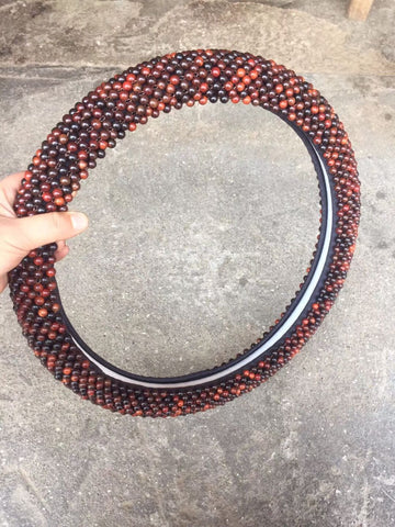 Steering Wheel Cover Dark Fragrance Pavilion 40cm Wood Lao Red Sour Branch 8mm In Australia - Darrahopens
