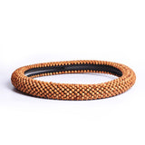 Steering Wheel Cover Dark Fragrance Pavilion 40cm Wood Zambia red sandalwood and cypress double fight 8mm