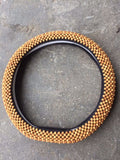 Steering Wheel Cover Dark Fragrance Pavilion 40cm Wood Thuja wood beads D 8mm (can be made of other materials)