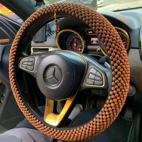 Steering Wheel Cover Dark Fragrance Pavilion 40cm Wood Indonesia small King Kong 8mm In Australia - Darrahopens