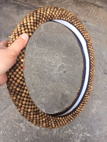 Steering Wheel Cover Dark Fragrance Pavilion 40cm Wood Wing Wood 8mm In Australia - Darrahopens