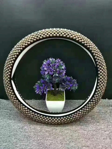 Steering Wheel Cover Dark Fragrance Pavilion 40cm Wood Jin Sinan gloomy wood 8mm