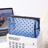 Portable Makeup Bag Large Capacity Travel Cosmetic blue octagonal In Australia - Darrahopens