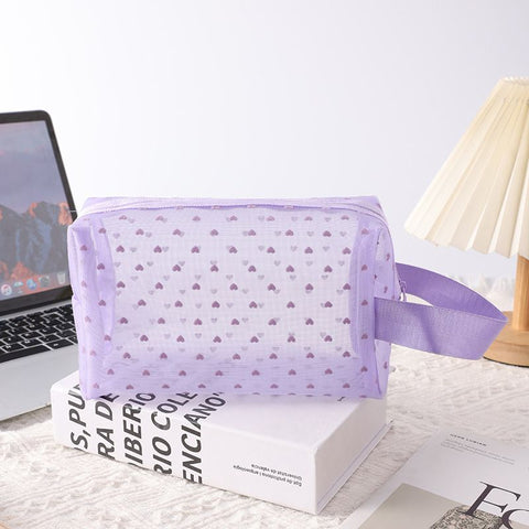Portable Makeup Bag Large Capacity Travel Cosmetic purple portable In Australia - Darrahopens