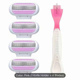 Jiyun Manual Shaving Razor 3 Layer Blade Blue 1 tool holder In Australia - Darrahopens