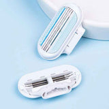 Jiyun Manual Shaving Razor 3 Layer Blade Blue 1 tool holder 8 tool head In Australia - Darrahopens