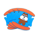 Car Door Handle Protector Cartoon PVC Strip 4pcs RUNDONG Car door wrist anti-scratch protective glue (4 pieces)/little fat mouse