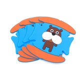 Car Door Handle Protector Cartoon PVC Strip 4pcs RUNDONG Car door wrist anti-scratch protective glue (4 pieces)/xiaofu dog