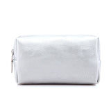 Tykson Laptop Accessories Bag PU Leather Storage Apple Silver 17*10*5.5cm